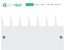Tablet Screenshot of gemtextrecycling.com